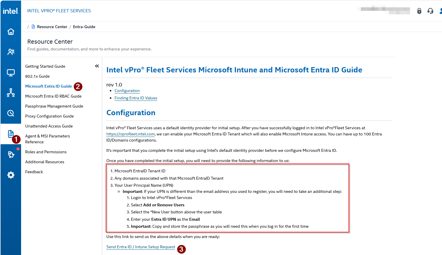 Microsoft Entra ID guide in the Resource Center